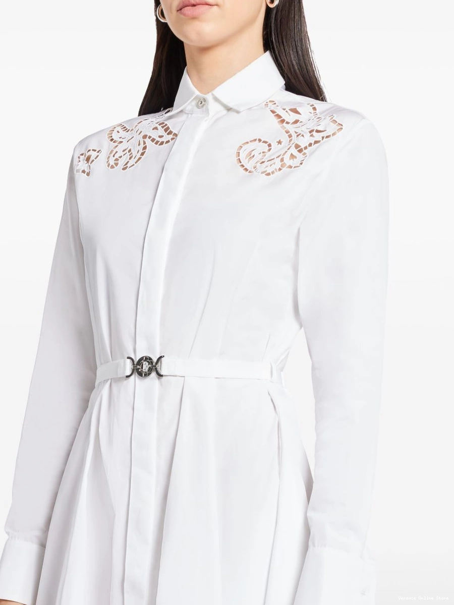 Affordable shirt dress Versace Women embroidered Sangallo 0808